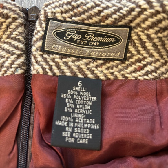 GAP PREMIUM timeless classic tailored wool A line skirt size 6 EUC - Picture 3 of 8